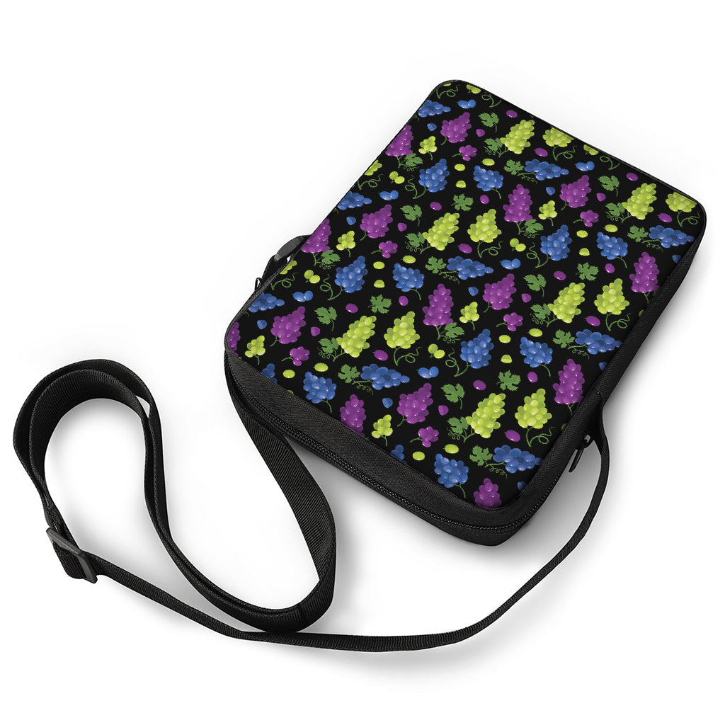 Colorful Grapes Pattern Print Rectangular Crossbody Bag