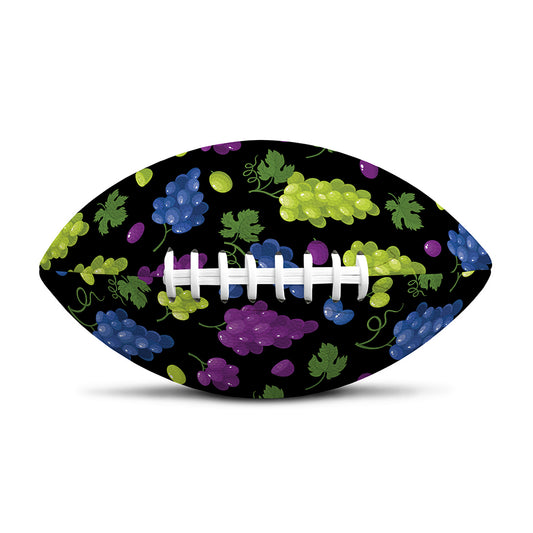 Colorful Grapes Pattern Print Rugby Ball
