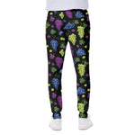 Colorful Grapes Pattern Print Scuba Joggers