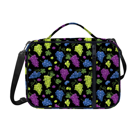 Colorful Grapes Pattern Print Shoulder Strap Bible Bag
