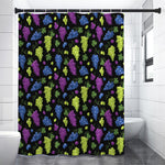 Colorful Grapes Pattern Print Shower Curtain