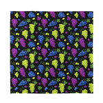 Colorful Grapes Pattern Print Silk Bandana
