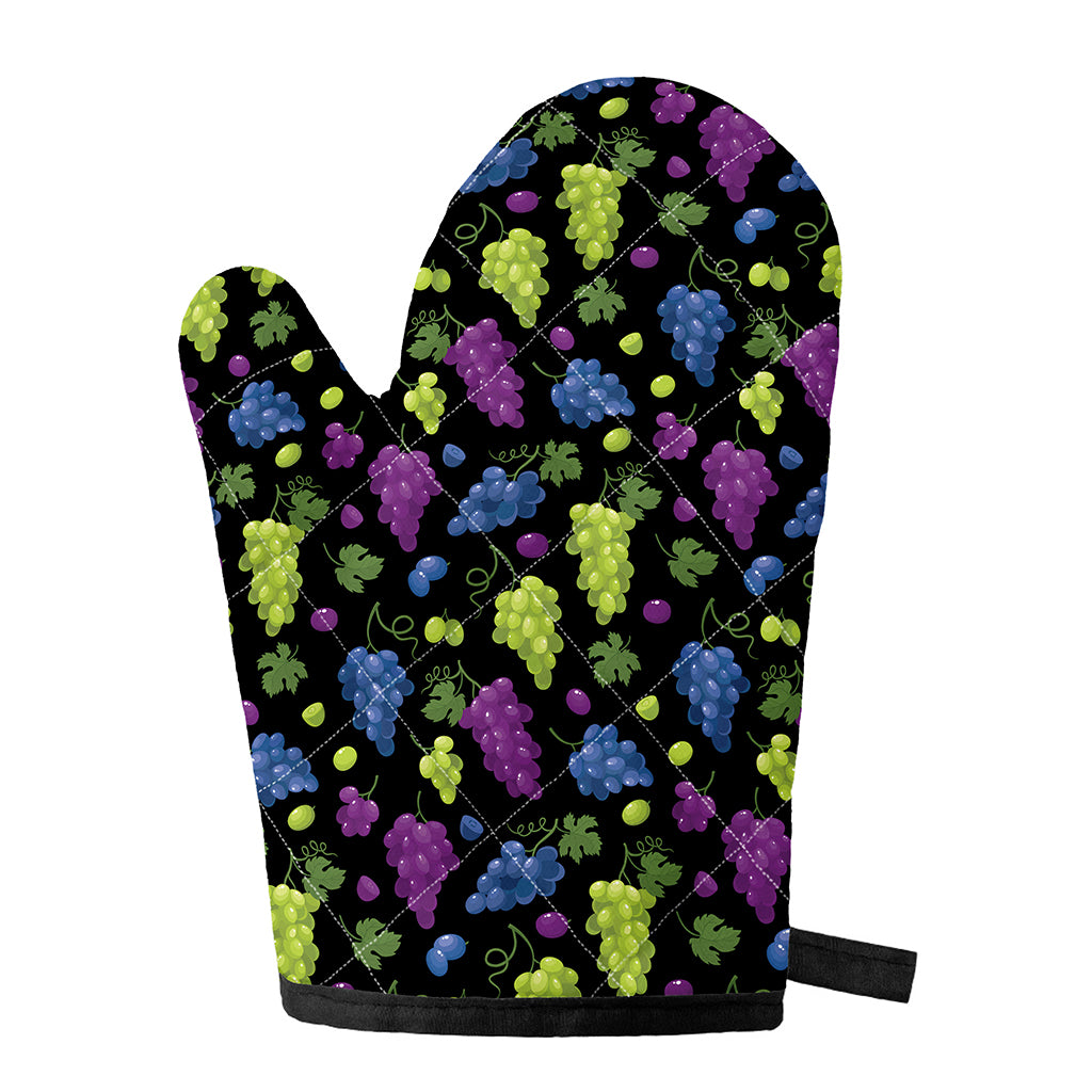 Colorful Grapes Pattern Print Single Oven Mitt