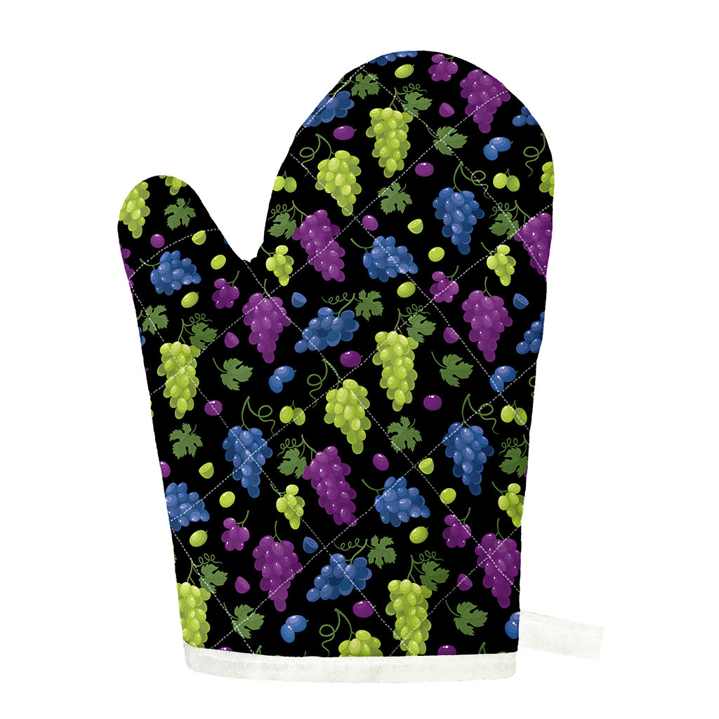 Colorful Grapes Pattern Print Single Oven Mitt
