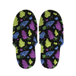 Colorful Grapes Pattern Print Slippers