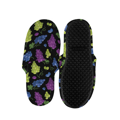 Colorful Grapes Pattern Print Slippers