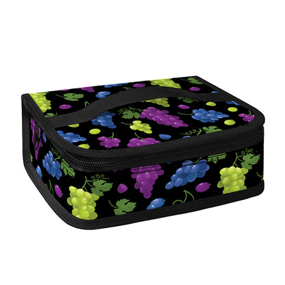 Colorful Grapes Pattern Print Small Lunch Bag