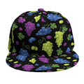 Colorful Grapes Pattern Print Snapback Cap