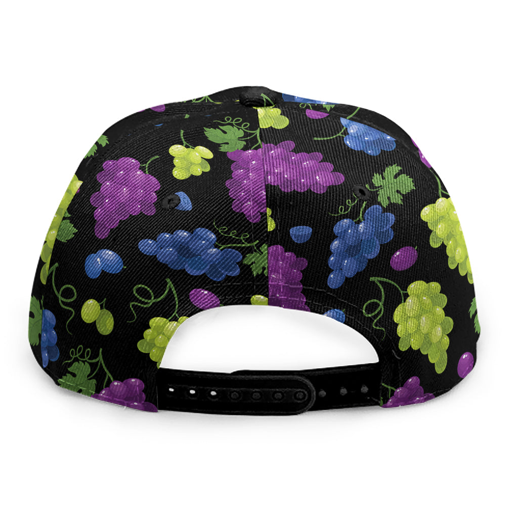 Colorful Grapes Pattern Print Snapback Cap