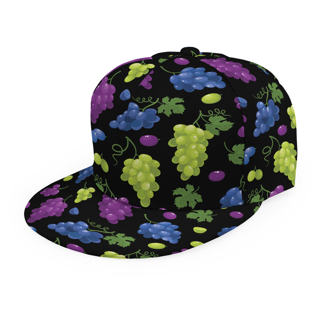Colorful Grapes Pattern Print Snapback Cap