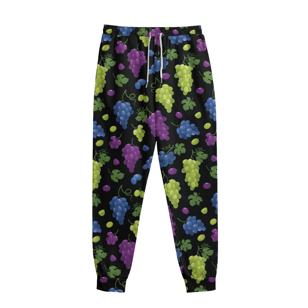 Colorful Grapes Pattern Print Sweatpants
