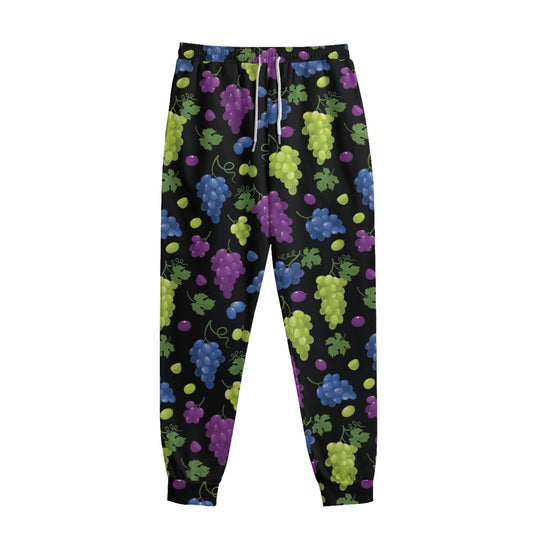 Colorful Grapes Pattern Print Sweatpants