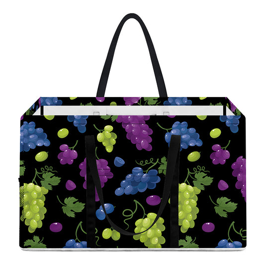 Colorful Grapes Pattern Print Utility Tote Bag