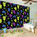 Colorful Grapes Pattern Print Wall Sticker