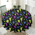 Colorful Grapes Pattern Print Waterproof Round Tablecloth