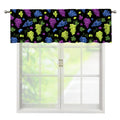 Colorful Grapes Pattern Print Window Valance