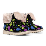 Colorful Grapes Pattern Print Winter Boots