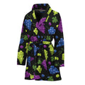 Colorful Grapes Pattern Print Women's Bathrobe