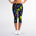 Colorful Grapes Pattern Print Women's Capri Leggings