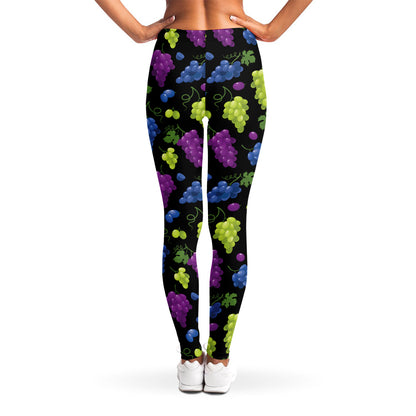 Colorful Grapes Pattern Print Women's Leggings