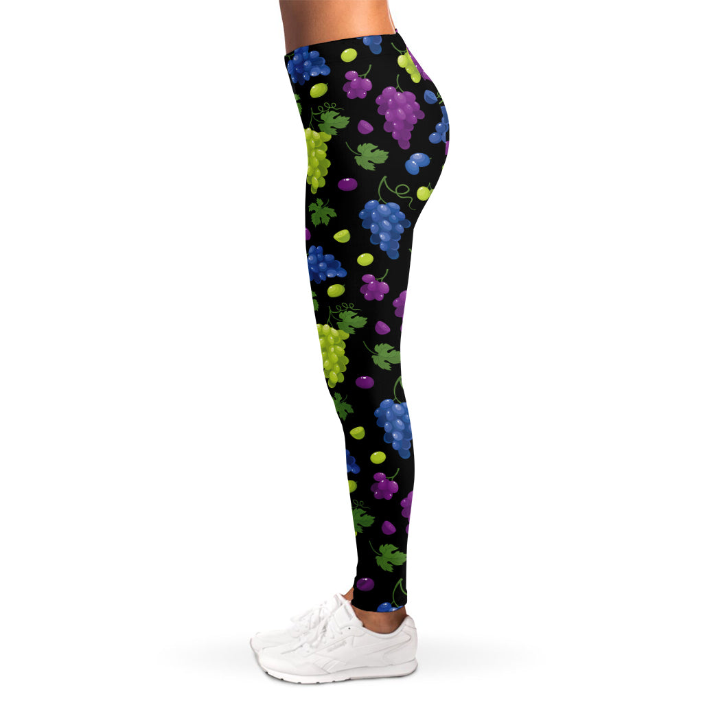 Colorful Grapes Pattern Print Women's Leggings