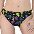 Colorful Grapes Pattern Print Women's Thong