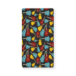 Colorful Guitar Pattern Print Baby Crib Sheet