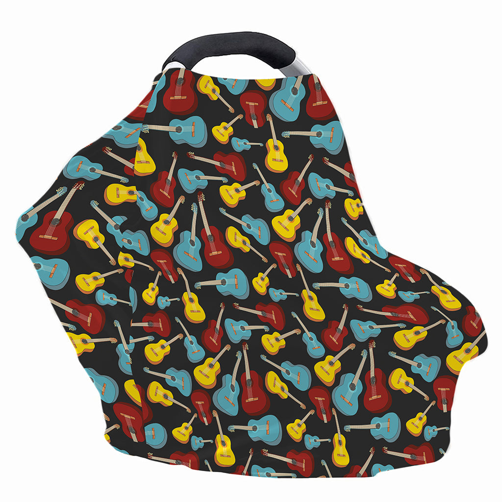 Colorful Guitar Pattern Print Baby Seat Cover