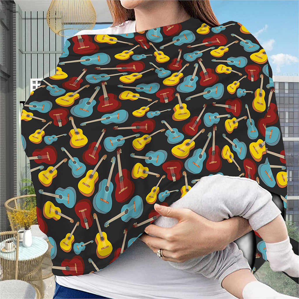 Colorful Guitar Pattern Print Baby Seat Cover
