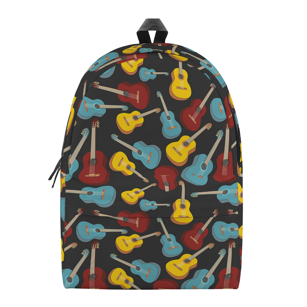 Colorful Guitar Pattern Print Backpack