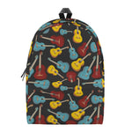 Colorful Guitar Pattern Print Backpack