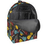 Colorful Guitar Pattern Print Backpack