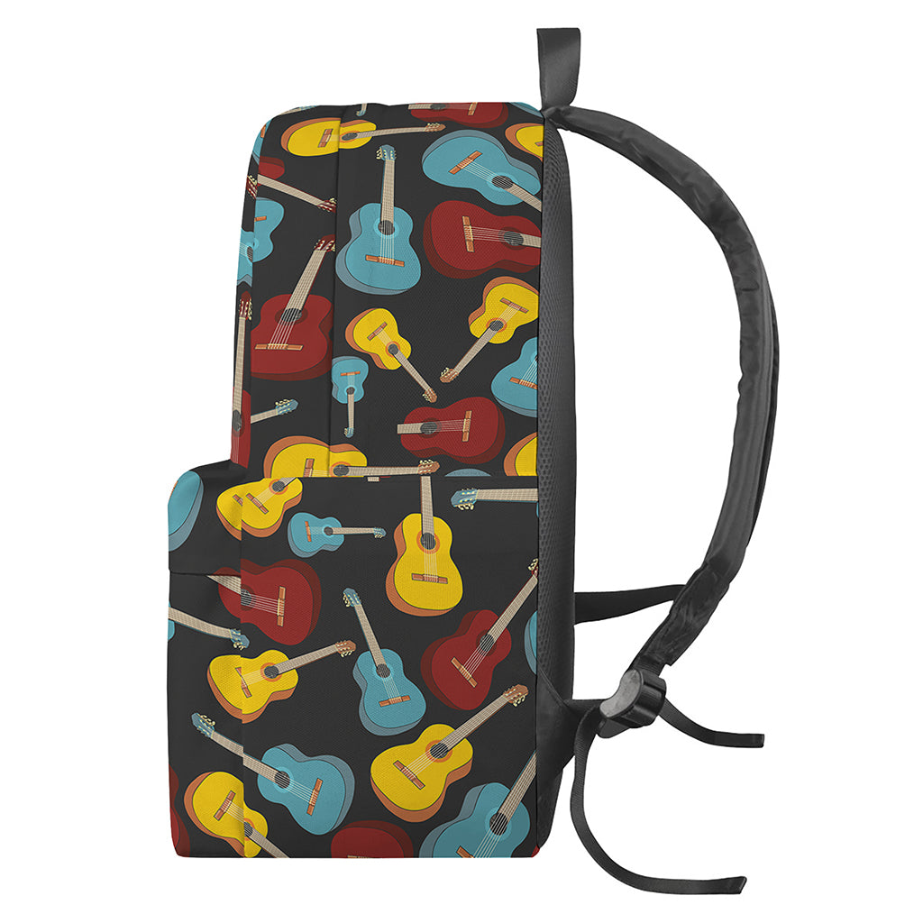 Colorful Guitar Pattern Print Backpack