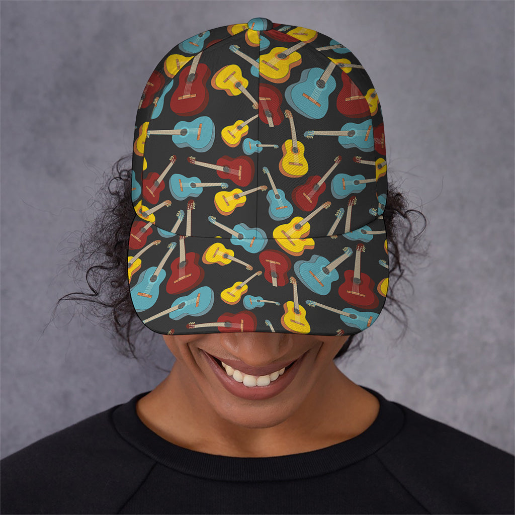 Colorful Guitar Pattern Print Baseball Cap