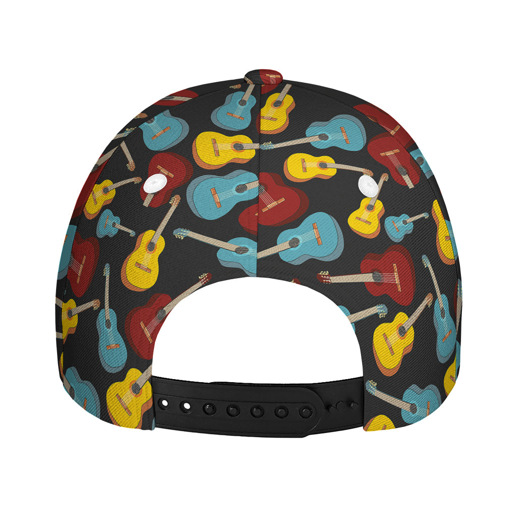 Colorful Guitar Pattern Print Baseball Cap