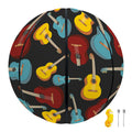 Colorful Guitar Pattern Print Basketball