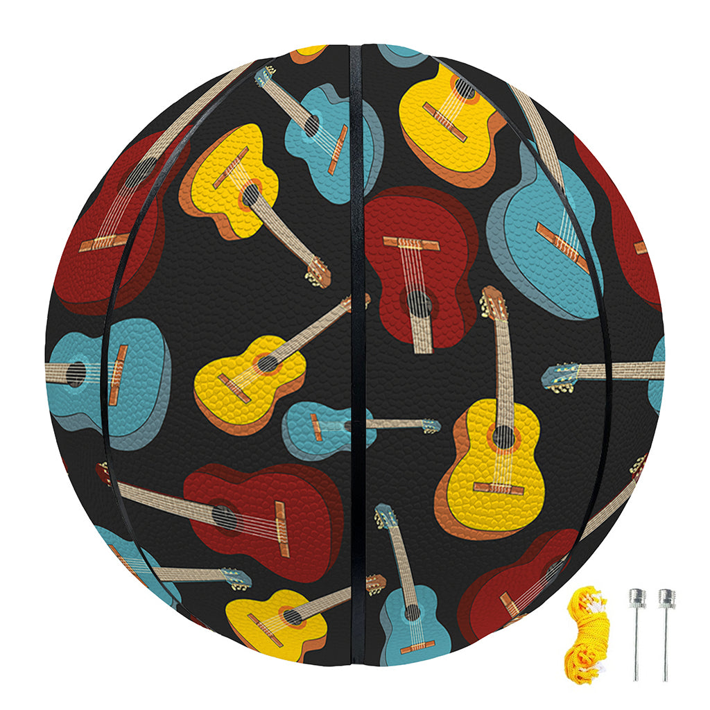 Colorful Guitar Pattern Print Basketball