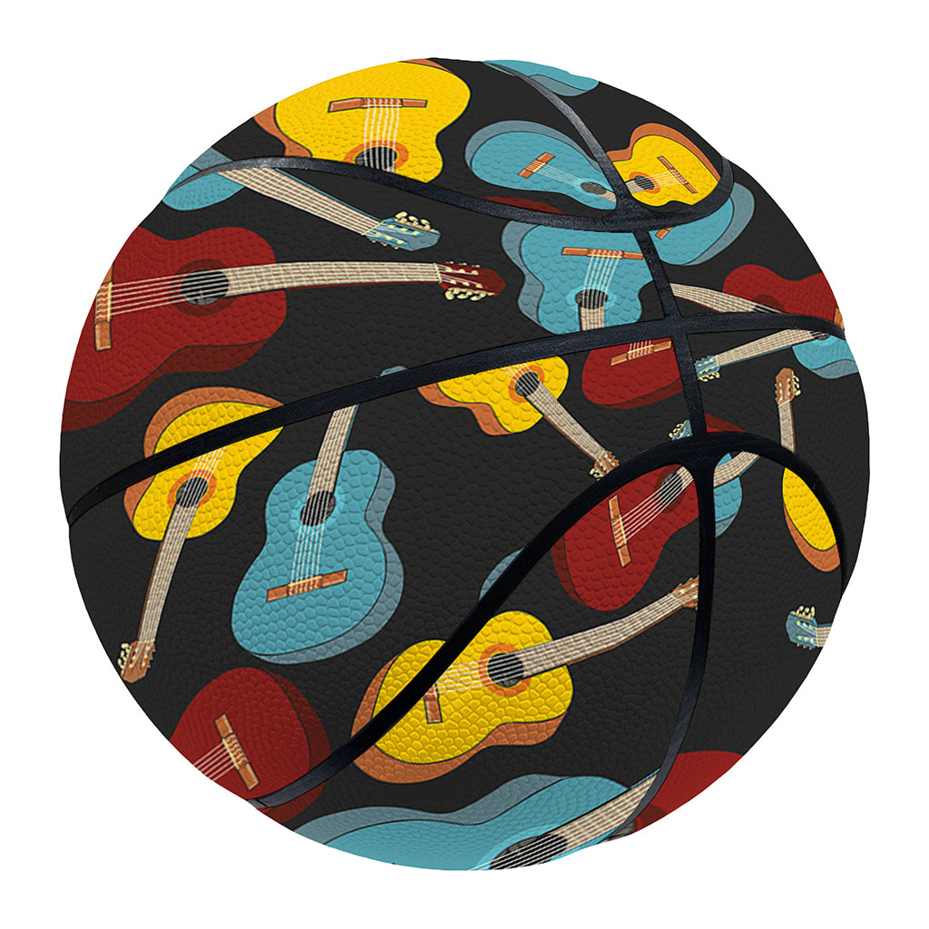 Colorful Guitar Pattern Print Basketball