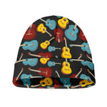 Colorful Guitar Pattern Print Beanie