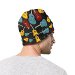 Colorful Guitar Pattern Print Beanie