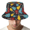 Colorful Guitar Pattern Print Bucket Hat