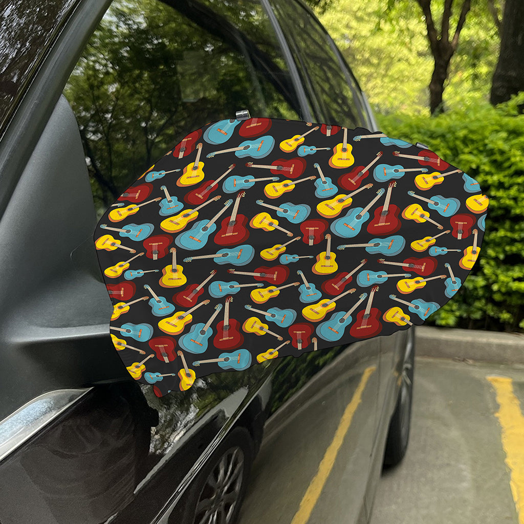 Colorful Guitar Pattern Print Car Side Mirror Covers