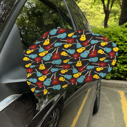 Colorful Guitar Pattern Print Car Side Mirror Covers