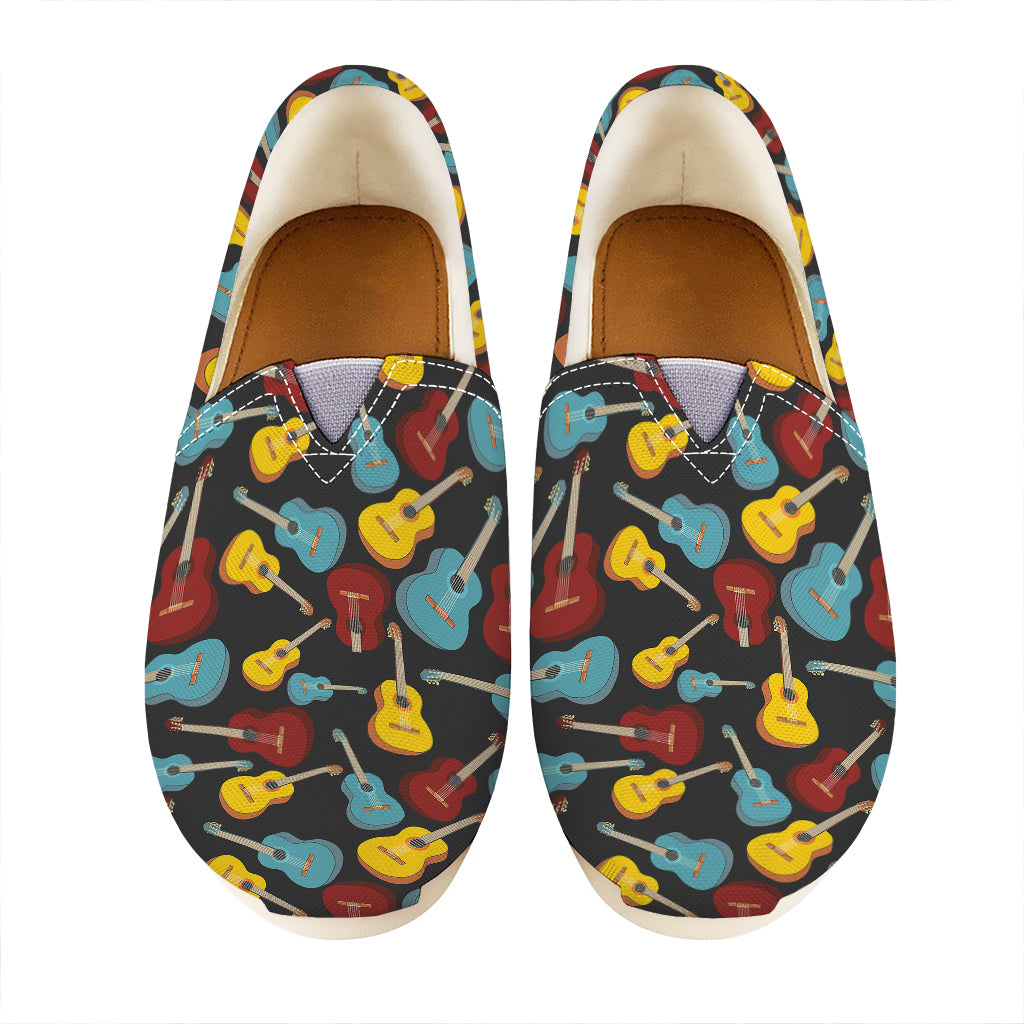 Colorful Guitar Pattern Print Casual Shoes