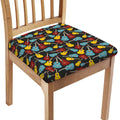 Colorful Guitar Pattern Print Chair Cushion Cover