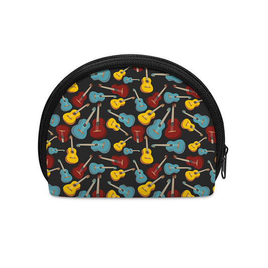 Colorful Guitar Pattern Print Coin Purse