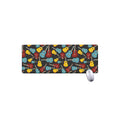 Colorful Guitar Pattern Print Extended Mouse Pad