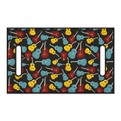 Colorful Guitar Pattern Print Golf Cart Seat Cover