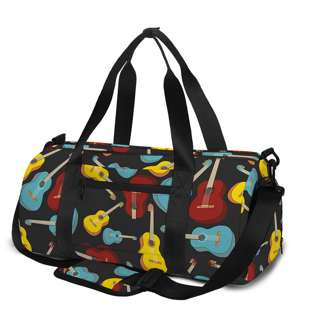 Colorful Guitar Pattern Print Gym Bag