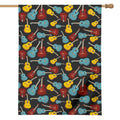Colorful Guitar Pattern Print House Flag